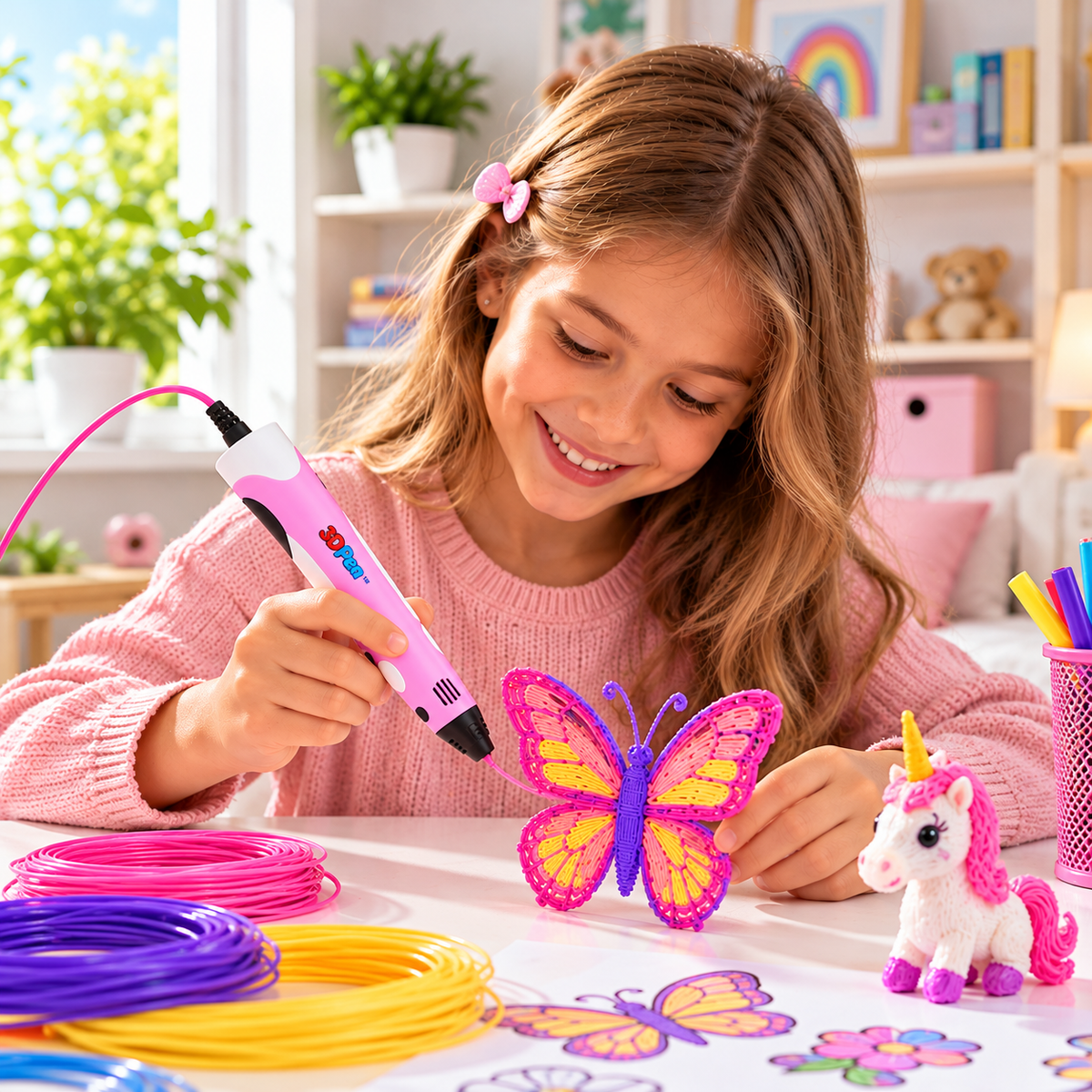 3D Pen™ for Kids – Turn Their Imagination Into Real 3D Creations!